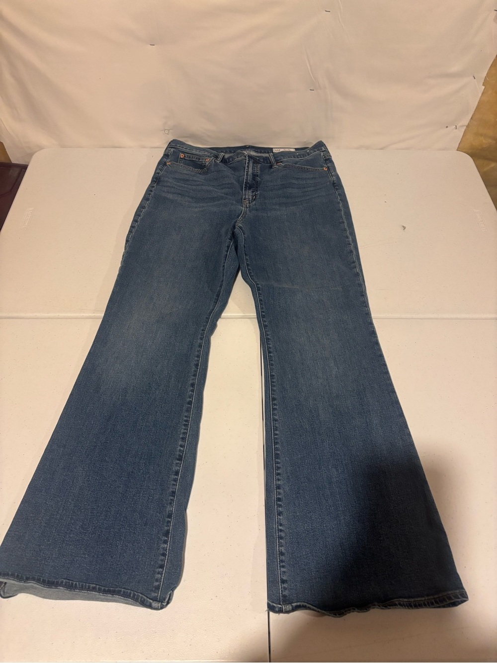 Gap High Rise Flare Blue Denim Jeans Women’s Size 16L (36x32)